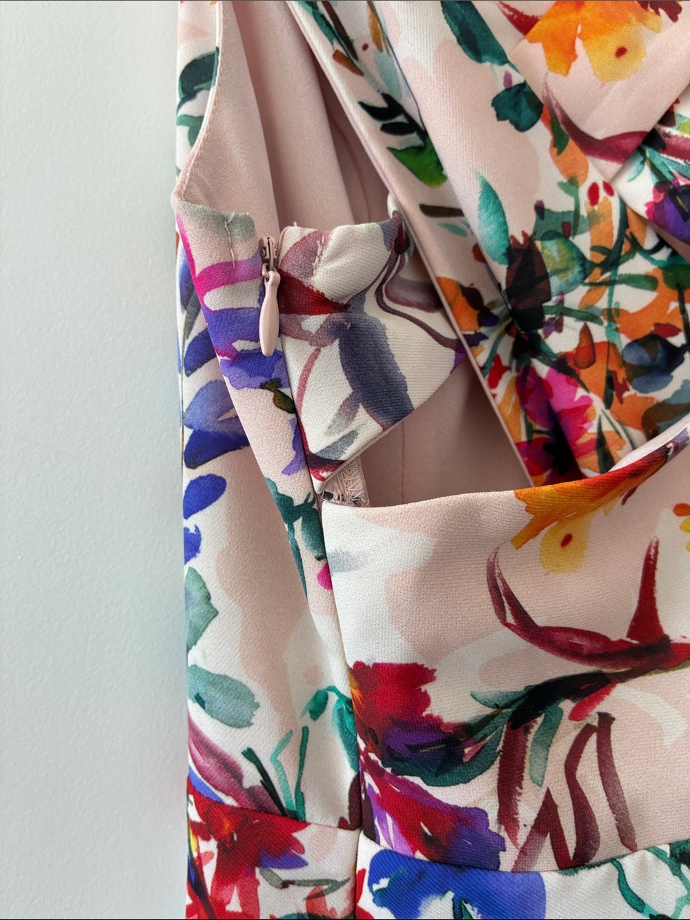 Adelyn Rae Size L Vanessa Woven Floral Printed Fit & Flare Dress - Picture 12 of 13